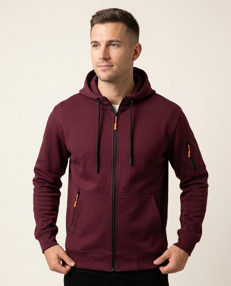 Lands Fashion - Sesil | Zip-Up Lined Hoodie Men