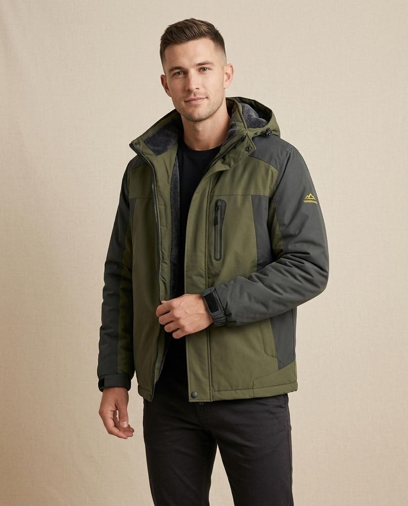 Lands Fashion - Lydar | Fleece-Lined Two-Tone Jacket Men