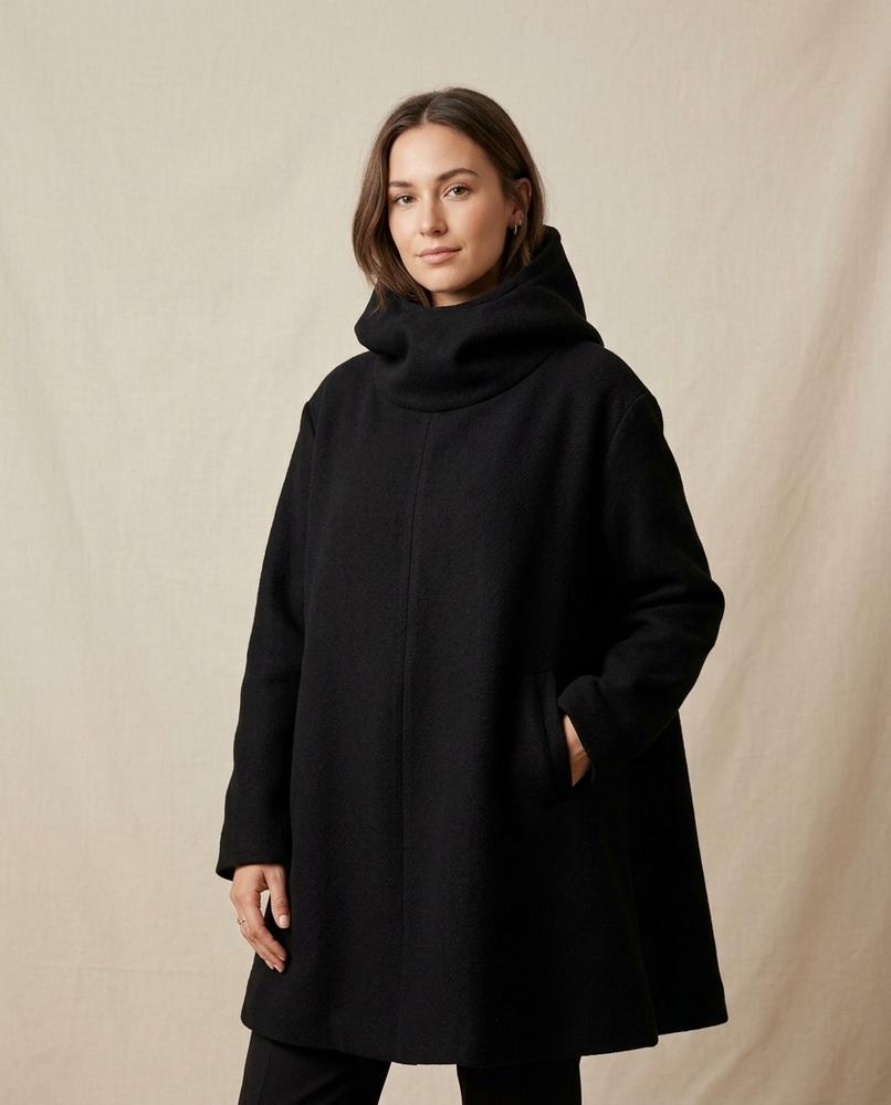 Lands Fashion - Zaser | Hooded Oversized Coat Women