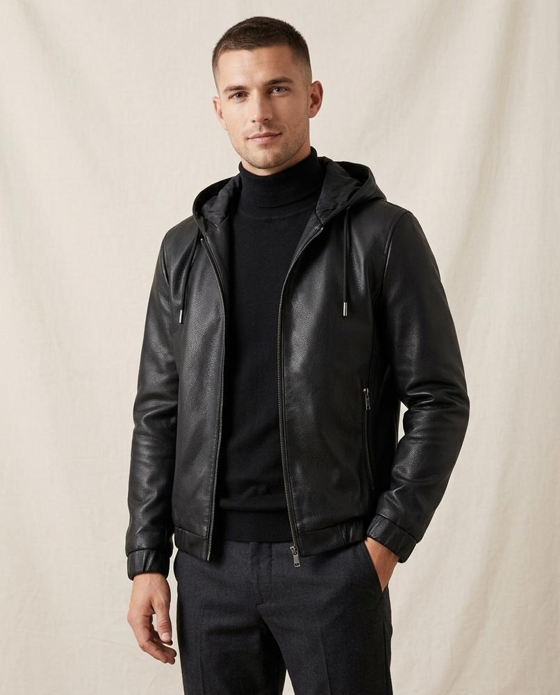 Lands Fashion - Minav | Hooded Textured Jacket Men