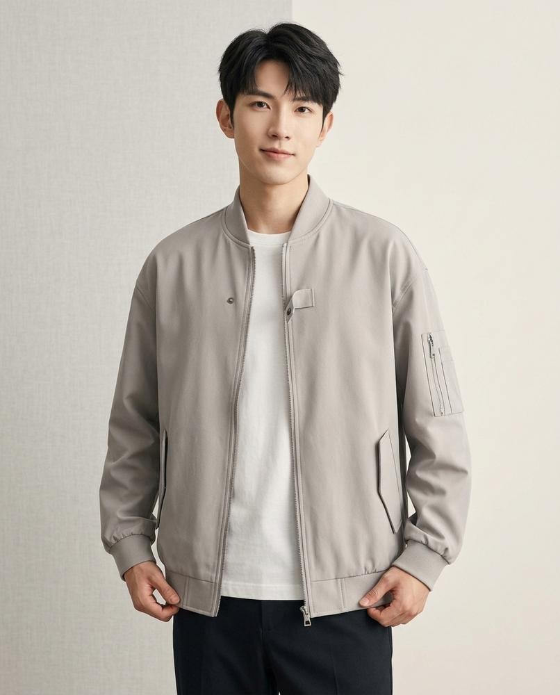 Lands Fashion - Riven | Zip-Up Stand-Collar Jacket Men