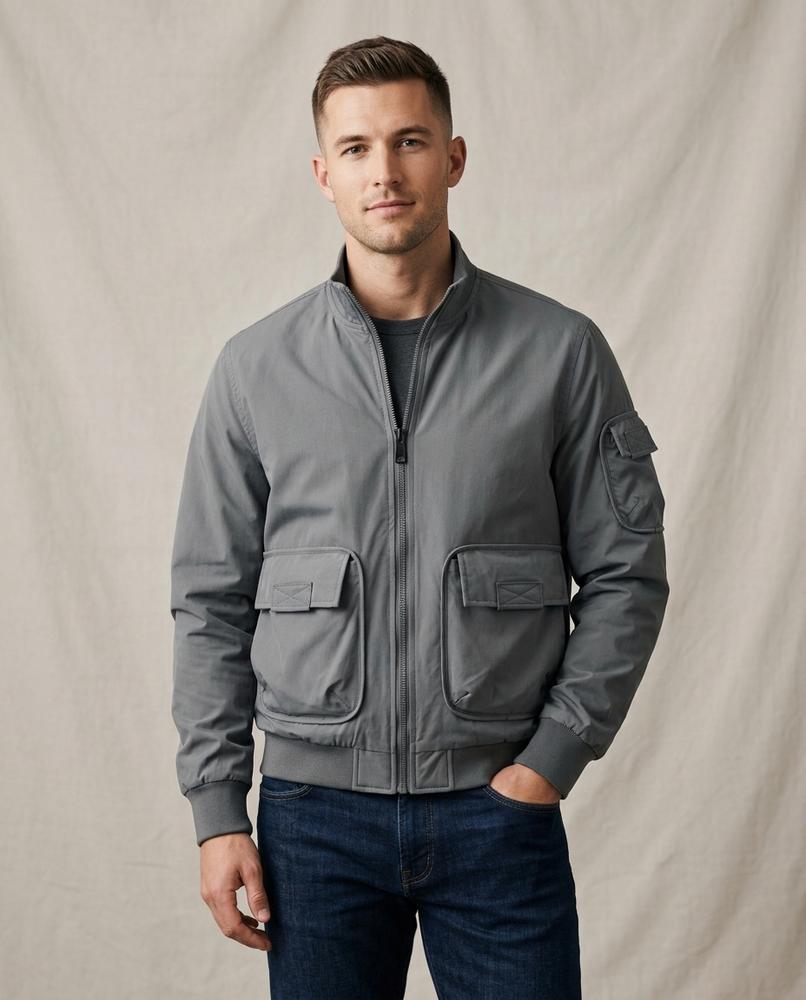 Lands Fashion - Yosen | Zip-Up Stand-Collar Jacket Men