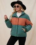 Lands Fashion - Rinav | Color-Block Padded Jacket Women