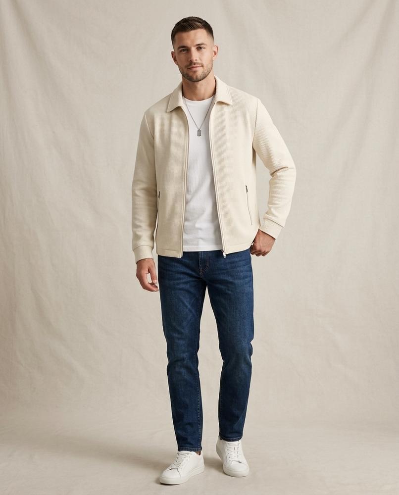 Lands Fashion - Mimin | Structured Zip-Up Jacket Men