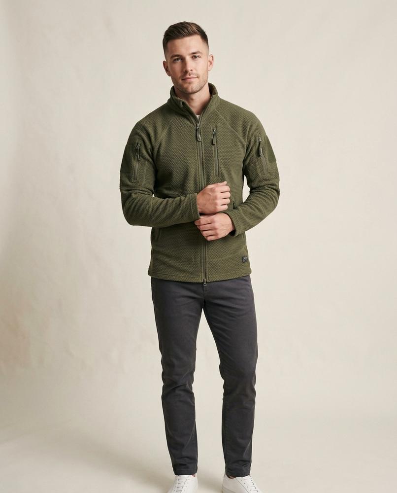Lands Fashion - Daven | Textured Zip-Up Jacket Men