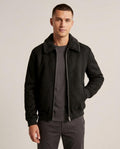 Lands Fashion - Ronav | Faux-Suede Shearling-Collar Jacket Men