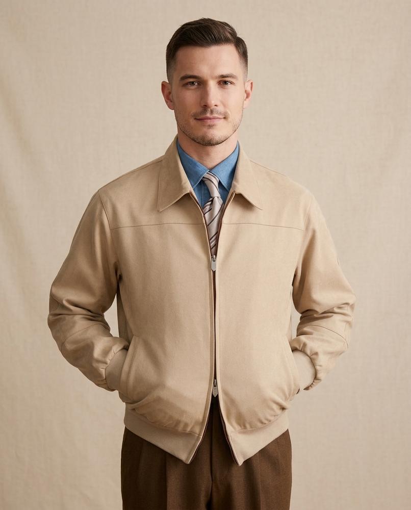 Lands Fashion - Tepal | Zip-Up Collared Jacket Men