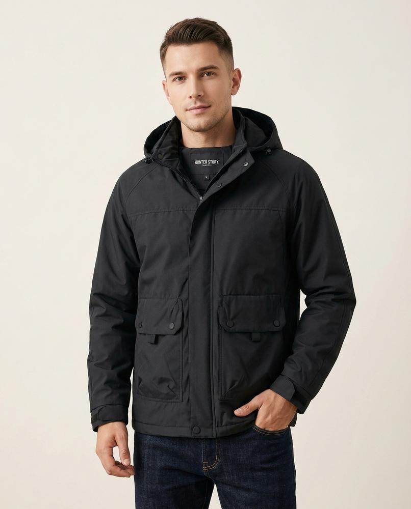Lands Fashion - Lasol | Hooded Lined Jacket Men