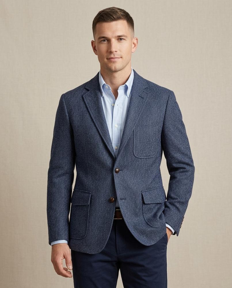 Lands Fashion - Dalen | Tweed Patch Pocket Blazer Men