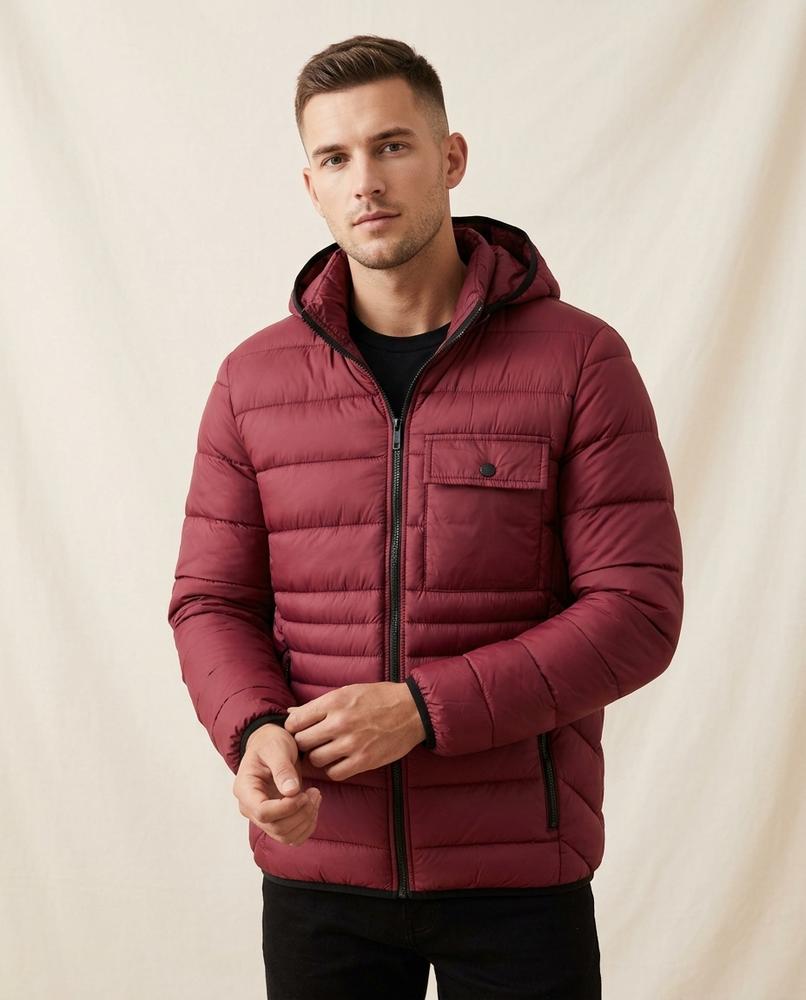 Lands Fashion - Alnav | Quilted Hooded Jacket Men