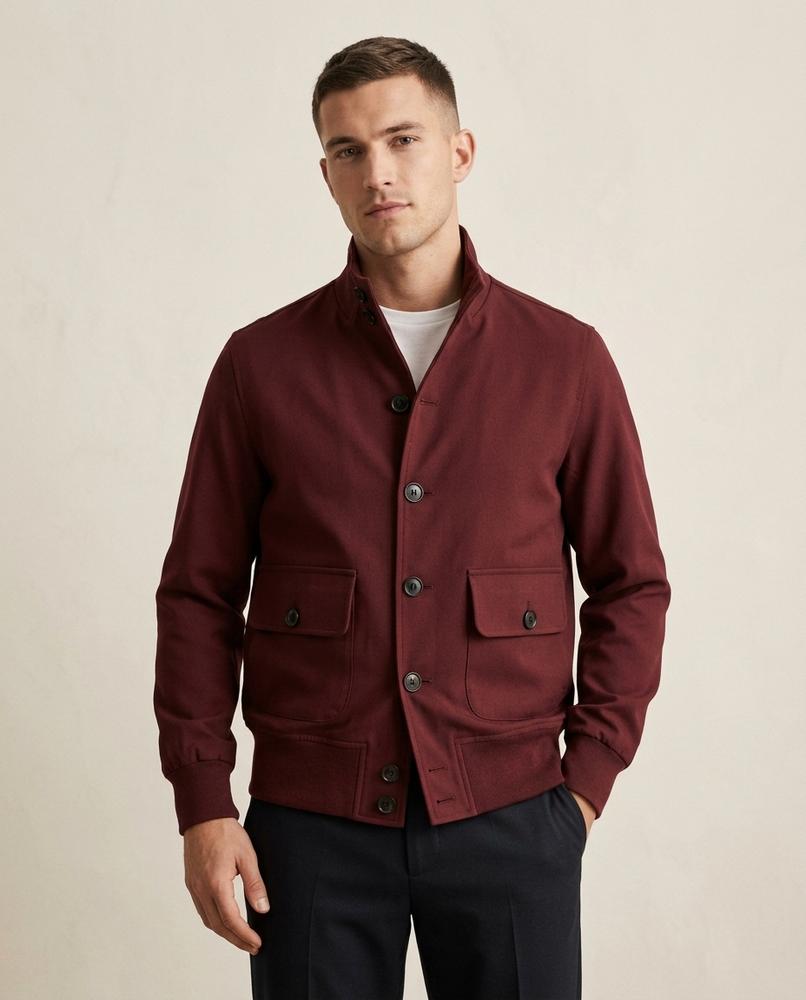 Lands Fashion - Tiran | Button-Front Stand-Collar Jacket Men