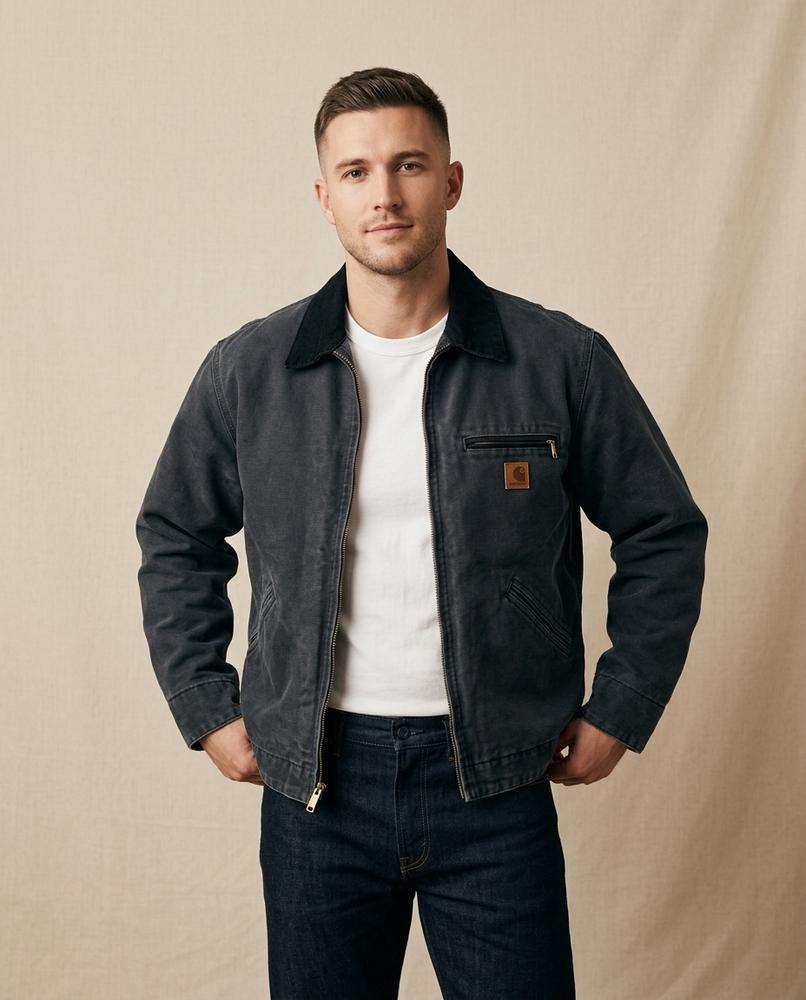 Lands Fashion - Ronal | Lined Canvas Jacket Men