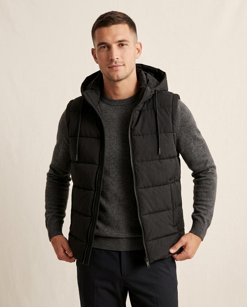 Lands Fashion - Lamor | Padded Hooded Vest Men