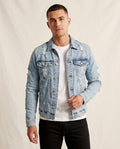 Lands Fashion - Kevar | Distressed Button-Front Denim Jacket Men
