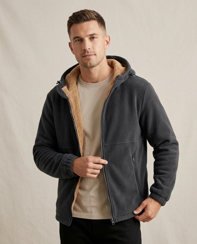 Lands Fashion - Tanor | Sherpa-Lined Hooded Jacket Men