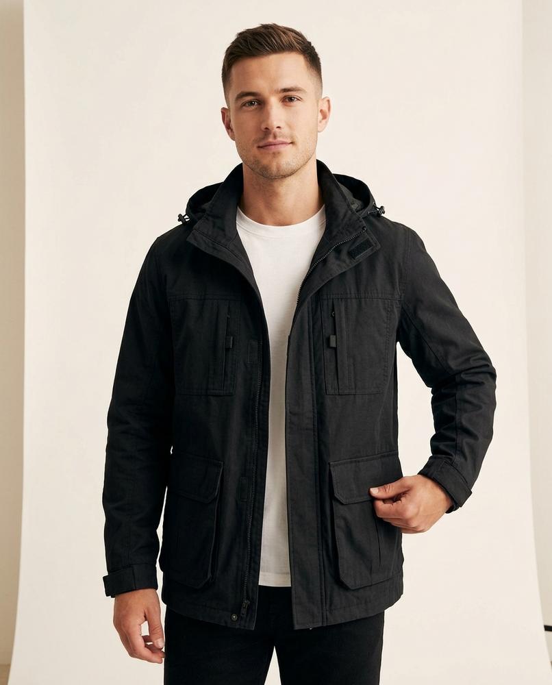 Lands Fashion - Manal | Hooded Lined Jacket Men