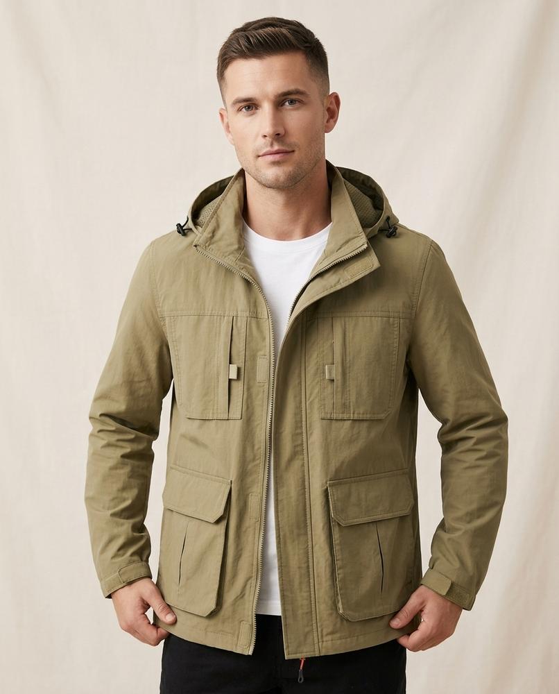 Lands Fashion - Manal | Hooded Lined Jacket Men