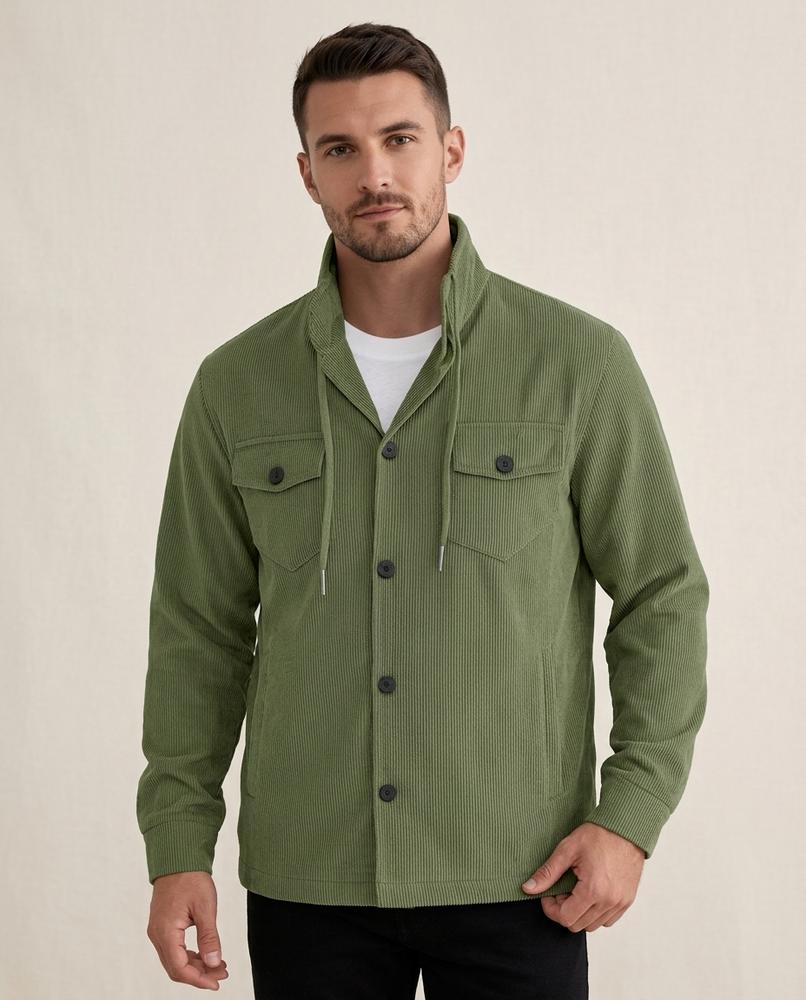 Lands Fashion - Rosol | Corduroy Button-Up Jacket Men