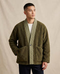Lands Fashion - Calen | Sherpa-Fleece Quilted-Trim Jacket Men