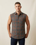 Lands Fashion - Camon | Plaid Sleeveless Shirt Men