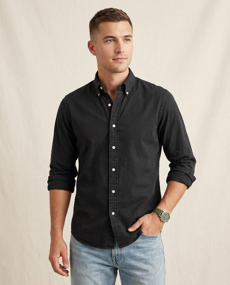 Lands Fashion - Titir | Button-Down Slim-Fit Shirt Men