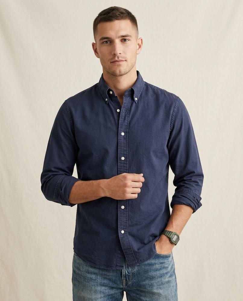 Lands Fashion - Titir | Button-Down Slim-Fit Shirt Men