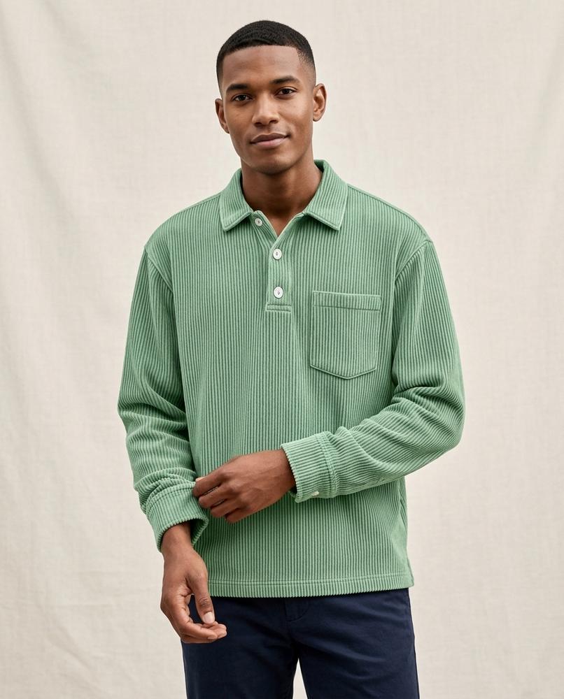Lands Fashion - Sezan | Ribbed Long-Sleeved Shirt Men