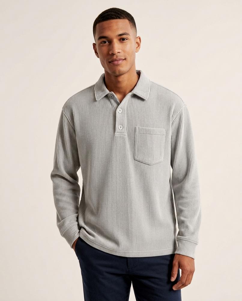 Lands Fashion - Sezan | Ribbed Long-Sleeved Shirt Men