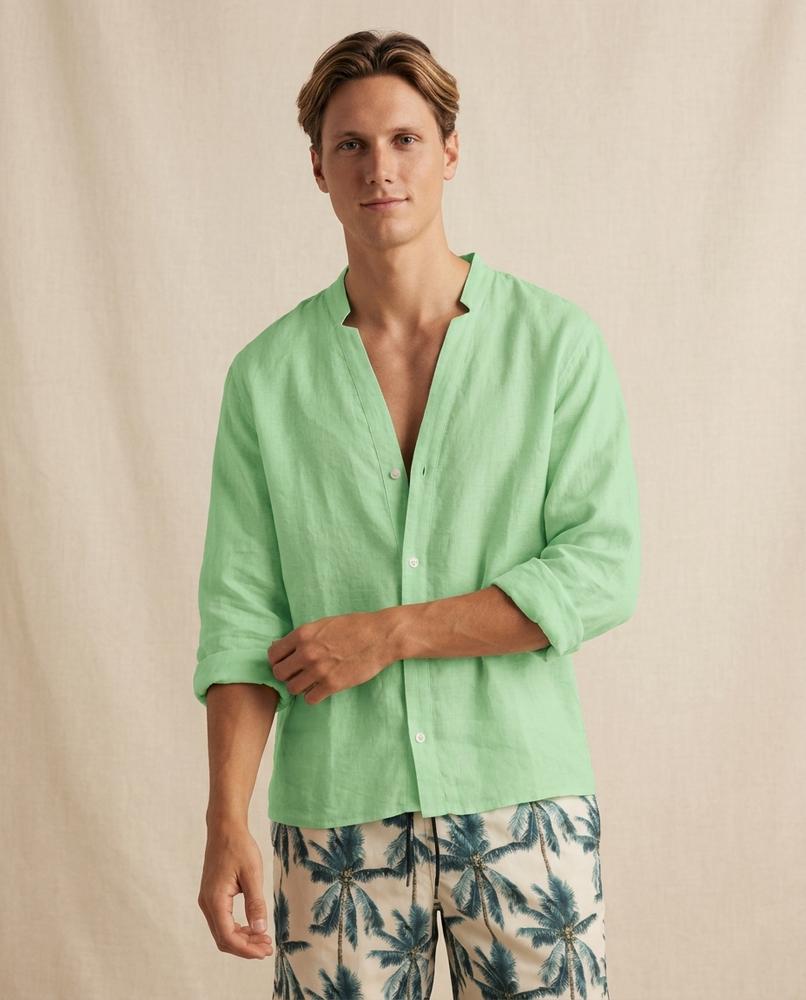 Lands Fashion - Lerel | Collarless Long-Sleeved Shirt Men