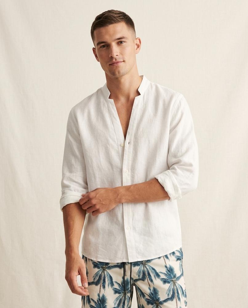 Lands Fashion - Lerel | Collarless Long-Sleeved Shirt Men
