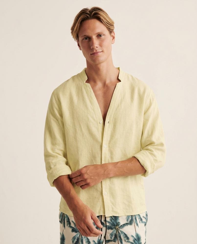 Lands Fashion - Lerel | Collarless Long-Sleeved Shirt Men