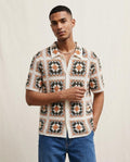 Lands Fashion - Corev | Crocheted Short-Sleeved Shirt Men