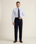 Lands Fashion - Coken | Striped Contrast-Collar Shirt Men