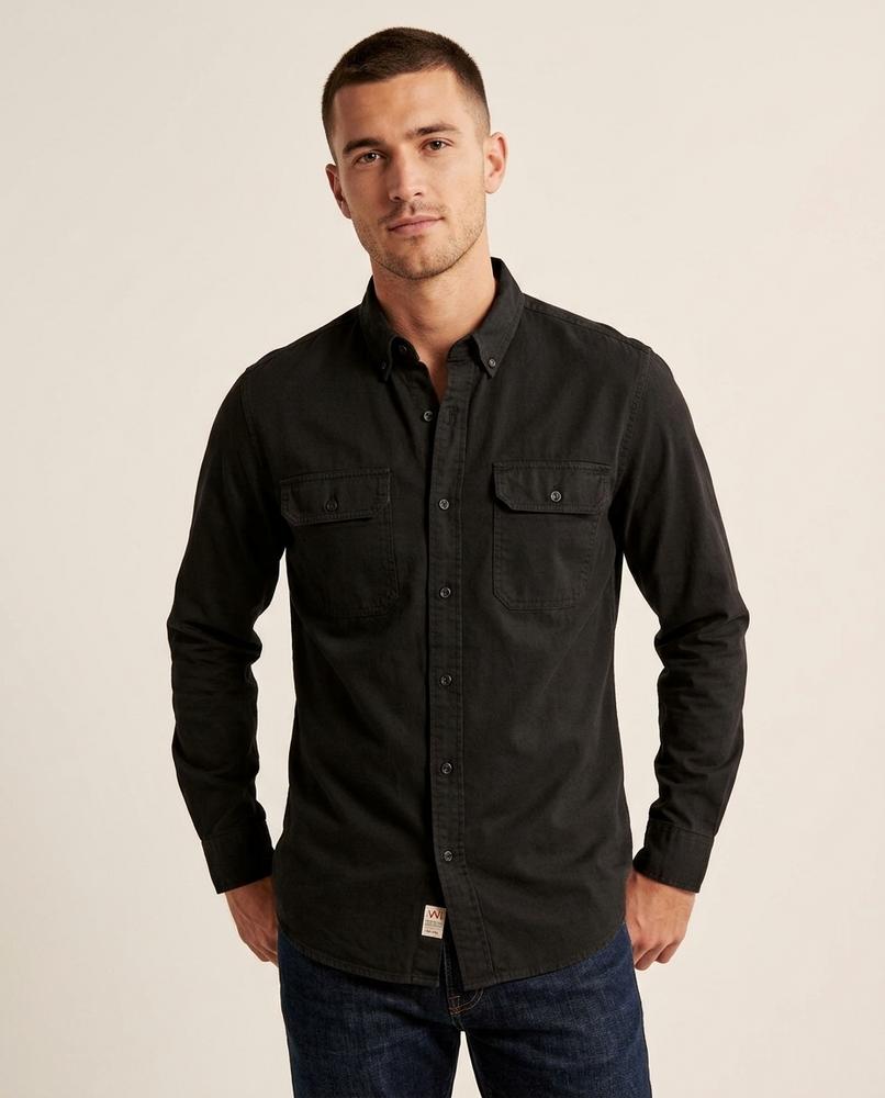 Lands Fashion - Arlev | Washed Slim-Fit Shirt Men