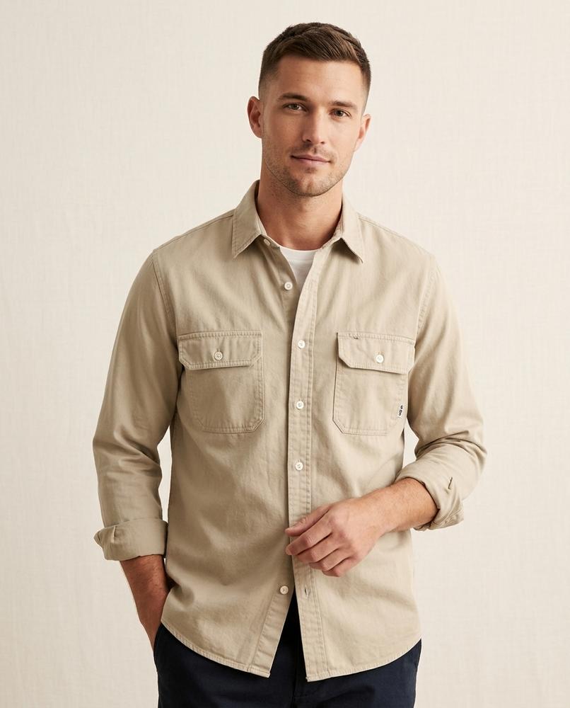 Lands Fashion - Lalor | Cotton Button-Up Shirt Men