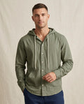 Lands Fashion - Tiven | Hooded Button-Front Shirt Men