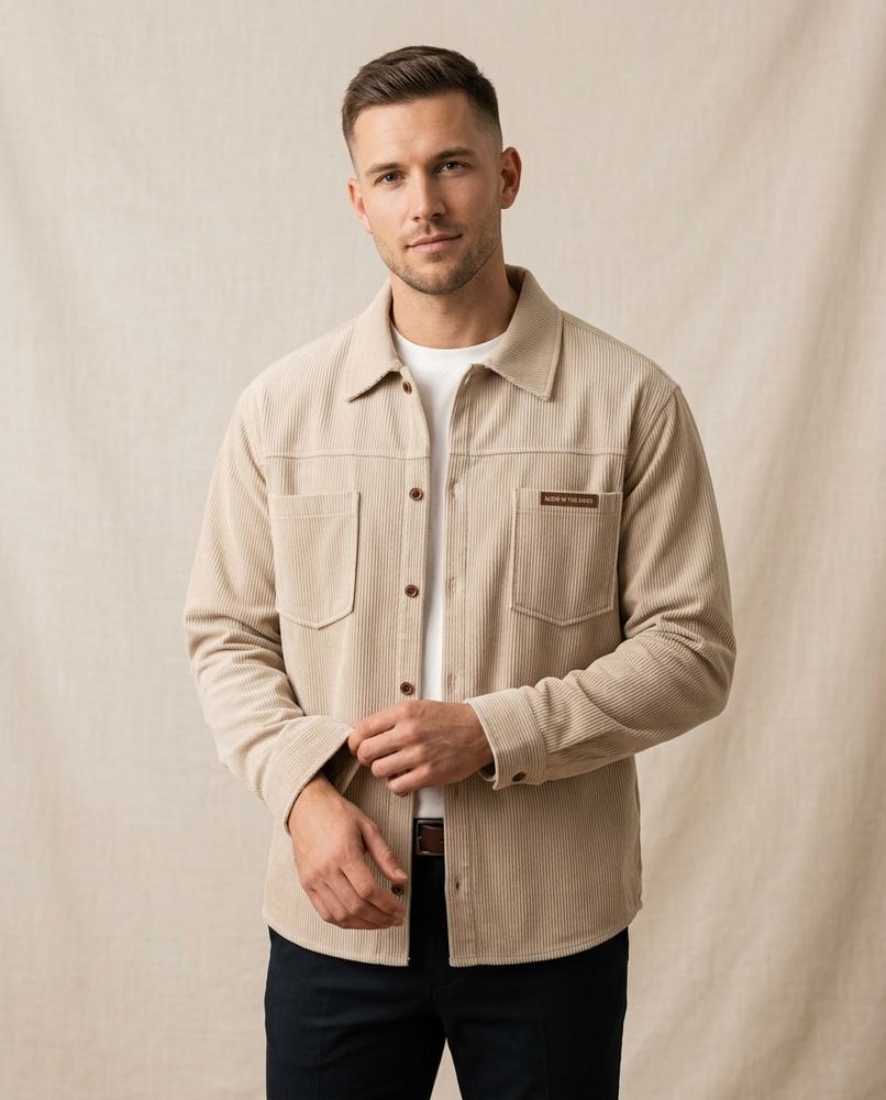 Lands Fashion - Carev | Corduroy Button-Up Jacket Men