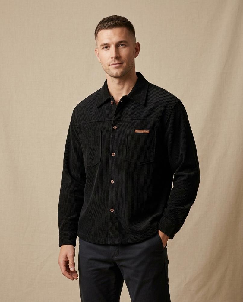 Lands Fashion - Carev | Corduroy Button-Up Jacket Men