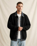 Lands Fashion - Romon | Rib-Knit Denim-Trim Knit Cardigan Men