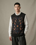 Lands Fashion - Lalen | Sleeveless Appliquéd Vest Men