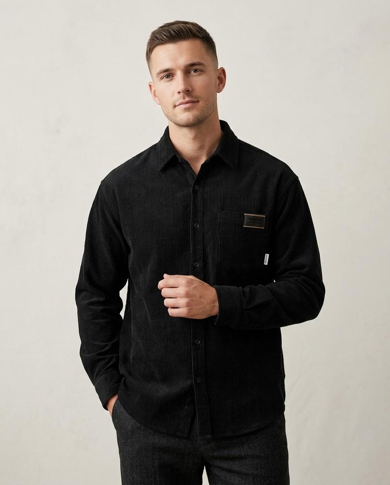 Lands Fashion - Seran | Corduroy Button-Down Shirt Men