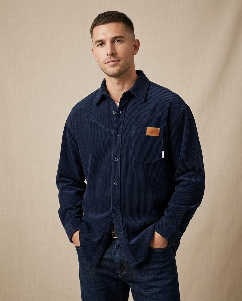 Lands Fashion - Seran | Corduroy Button-Down Shirt Men
