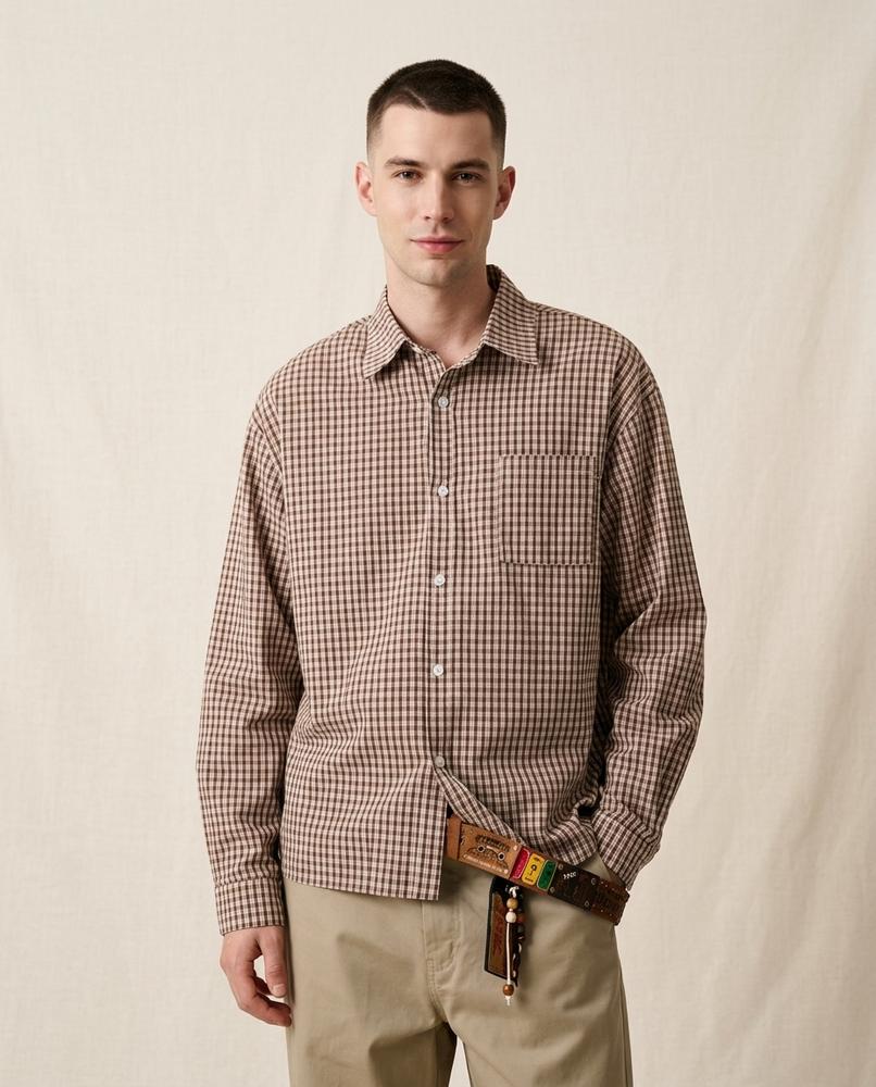 Lands Fashion - Rebak | Checked Long-Sleeved Shirt Men