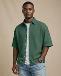Lands Fashion - Vitor | Waffle-Knit Short-Sleeved Shirt Men