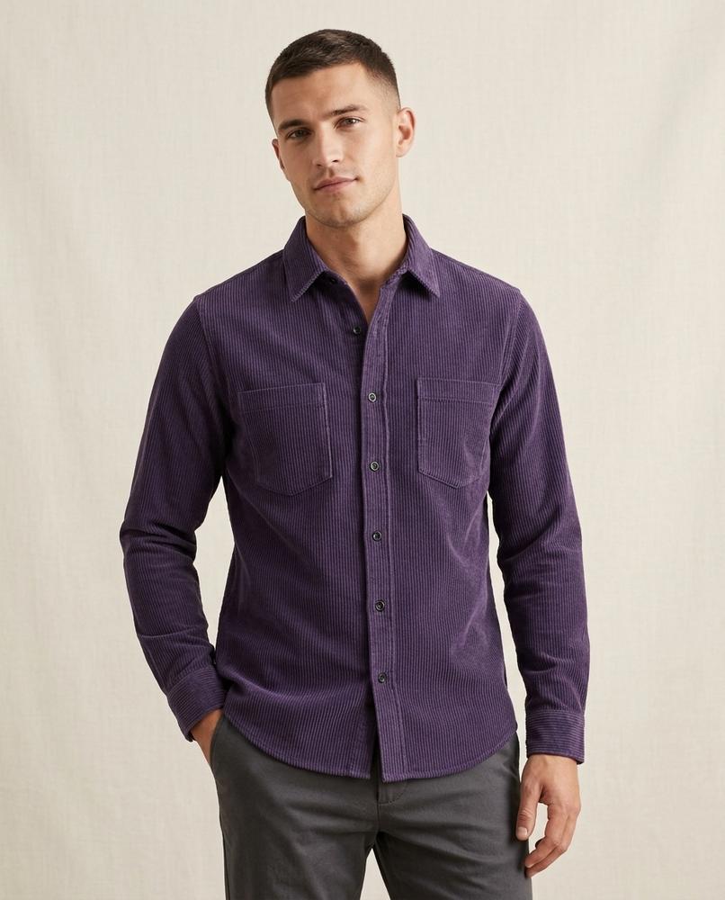 Lands Fashion - Timer | Corduroy Slim Fit Shirt Men