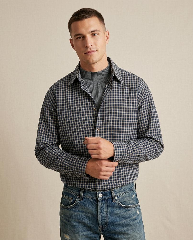 Lands Fashion - Zaram | Checked Cotton Shirt Men