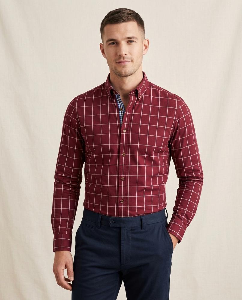 Lands Fashion - Zakar | Checked Button-Down Shirt Men