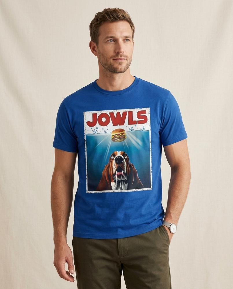 Lands Fashion - Vemel | Graphic Print Crew Neck T-Shirt Men