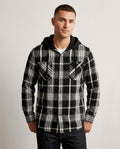 Lands Fashion - Lylar | Hooded Plaid Shirt Men