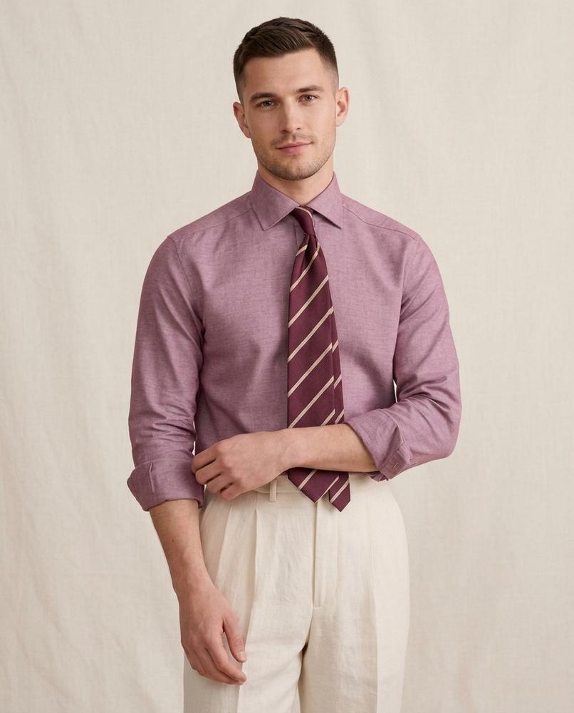 Lands Fashion - Miren | Melange Slim-Fit Shirt Men